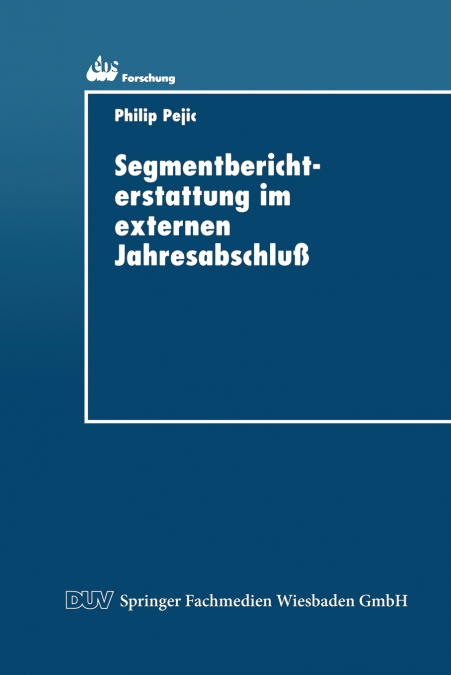 Segmentberichterstattung Im Externen Jahresabschluss