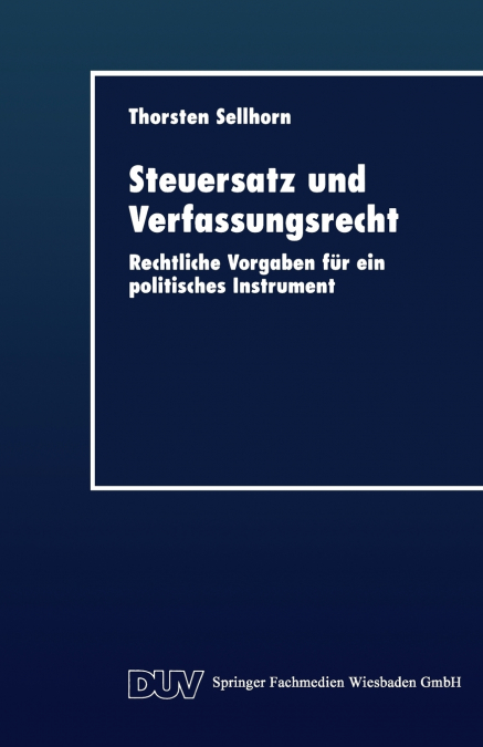 Steuersatz und Verfassungsrecht