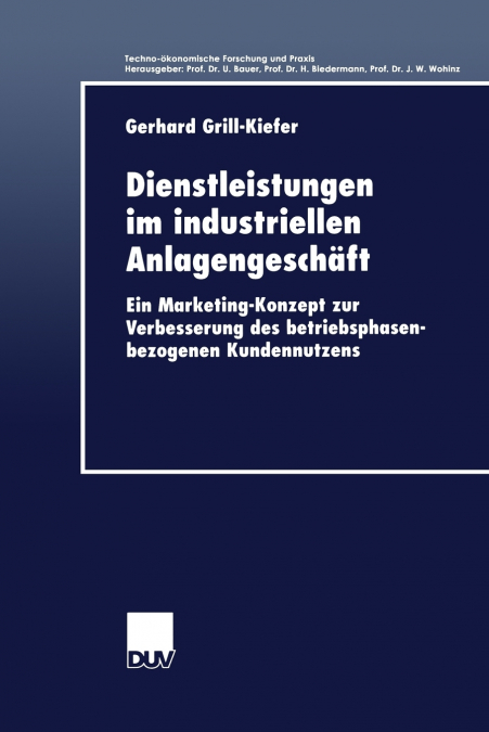 Dienstleistungen im industriellen Anlagengeschäft