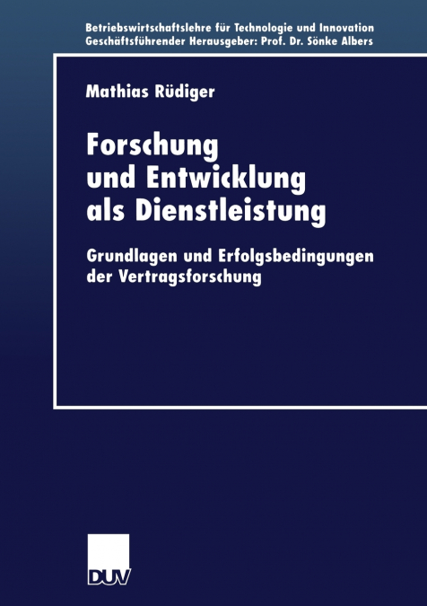 Forschung und Entwicklung als Dienstleistung