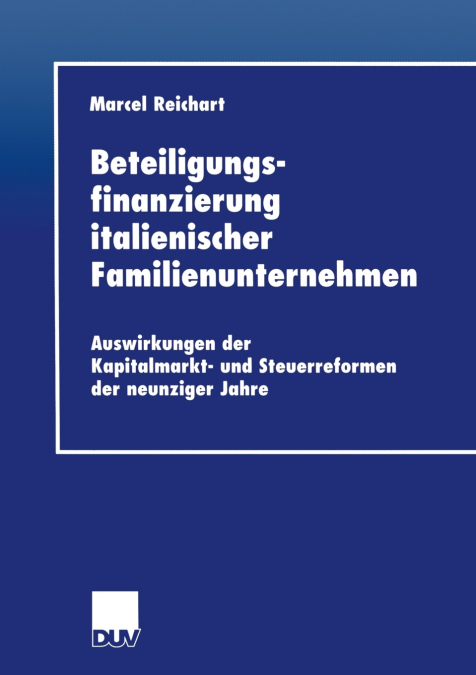 Beteiligungsfinanzierung italienischer Familienunternehmen