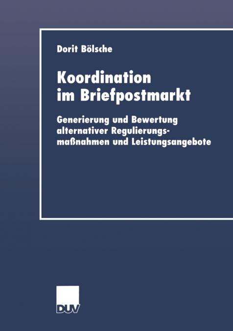 Koordination im Briefpostmarkt