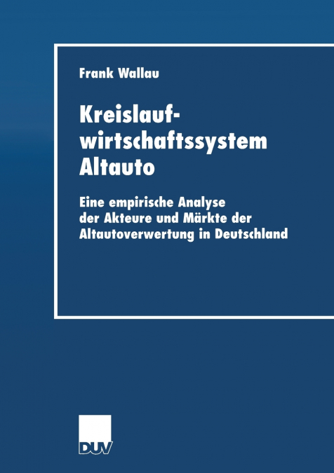 Kreislaufwirtschaftssystem Altauto