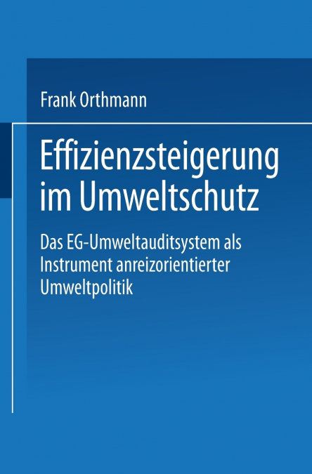 Effizienzsteigerung Im Umweltschutz