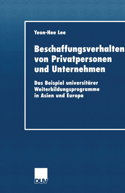 Beschaffungsverhalten Von Privatpersonen Und Unternehmen
