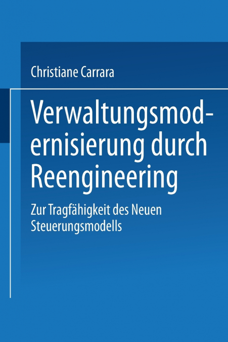 Verwaltungsmodernisierung durch Reengineering