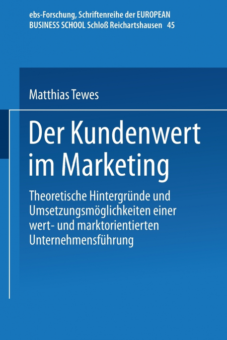 Der Kundenwert Im Marketing