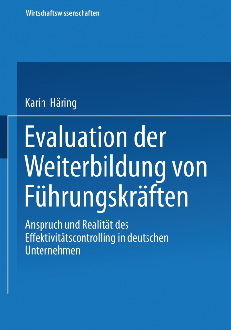Evaluation Der Weiterbildung Von Fuhrungskraften