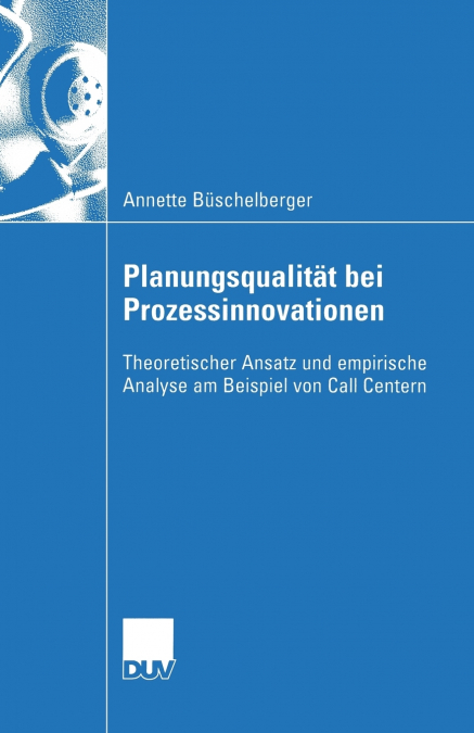 Planungsqualitat Bei Prozessinnovationen