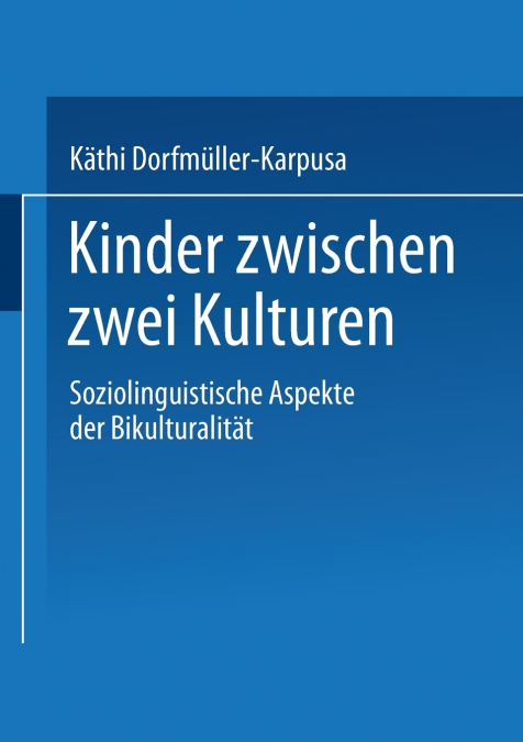 Kinder Zwischen Zwei Kulturen