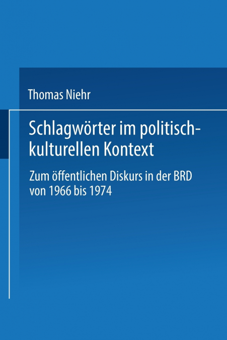 Schlagworter Im Politisch-Kulturellen Kontext