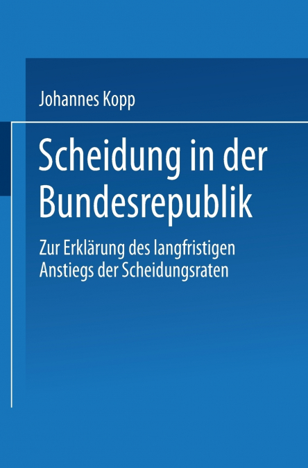 Scheidung in der Bundesrepublik