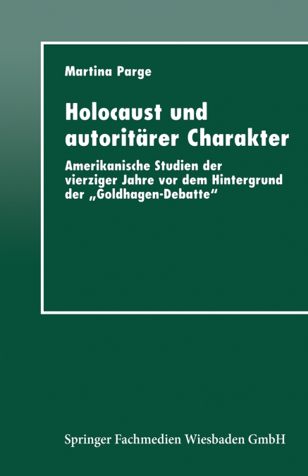 Holocaust Und Autoritarer Charakter