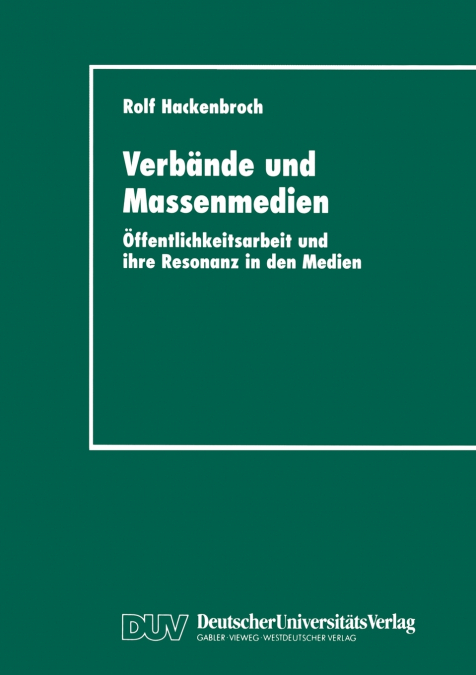 Verbände und Massenmedien
