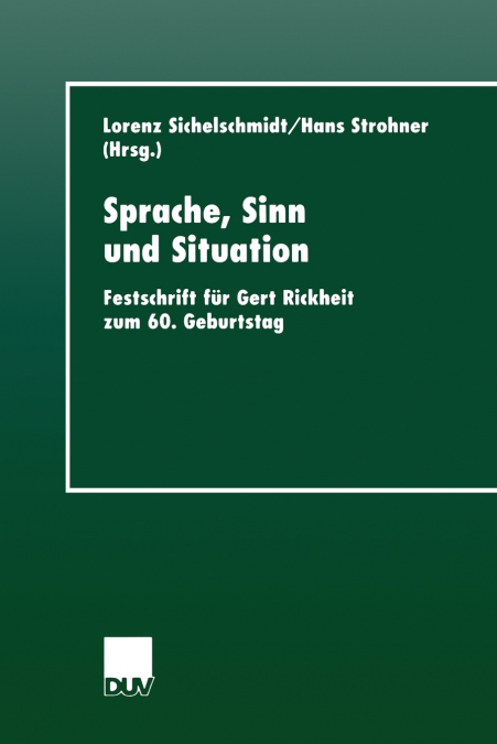 Sprache, Sinn Und Situation