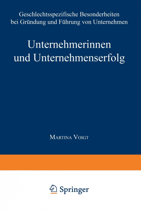 Unternehmerinnen Und Unternehmenserfolg