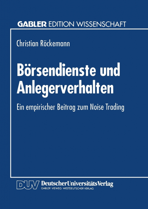 Börsendienste und Anlegerverhalten
