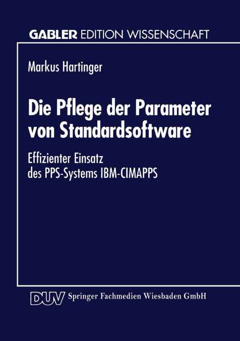 Die Pflege der Parameter von Standardsoftware