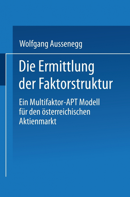 Die Ermittlung der Faktorstruktur