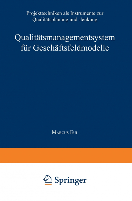 Qualitätsmanagementsystem für Geschäftsfeldmodelle