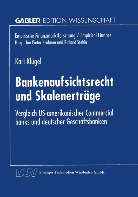 Bankenaufsichtsrecht Und Skalenertrage