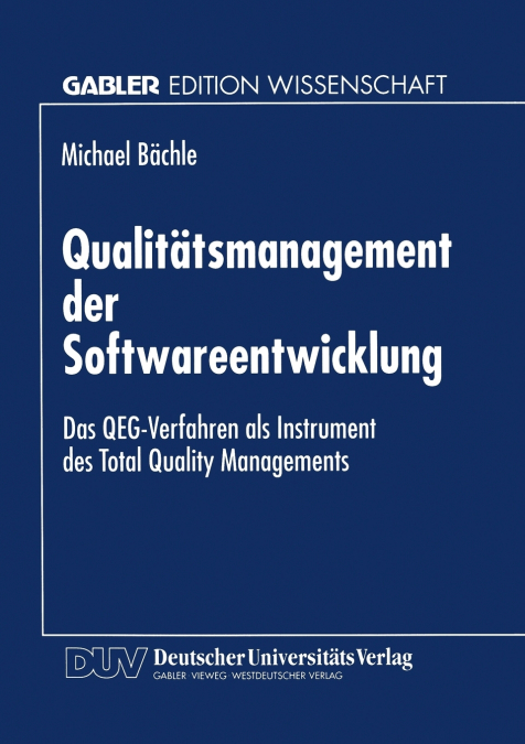 Qualitatsmanagement Der Softwareentwicklung