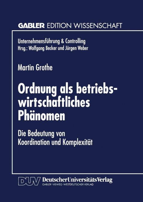 Ordnung als betriebswirtschaftliches Phänomen
