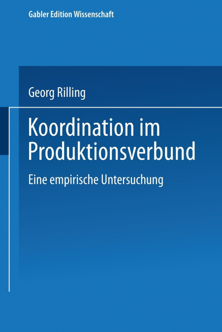 Koordination Im Produktionsverbund