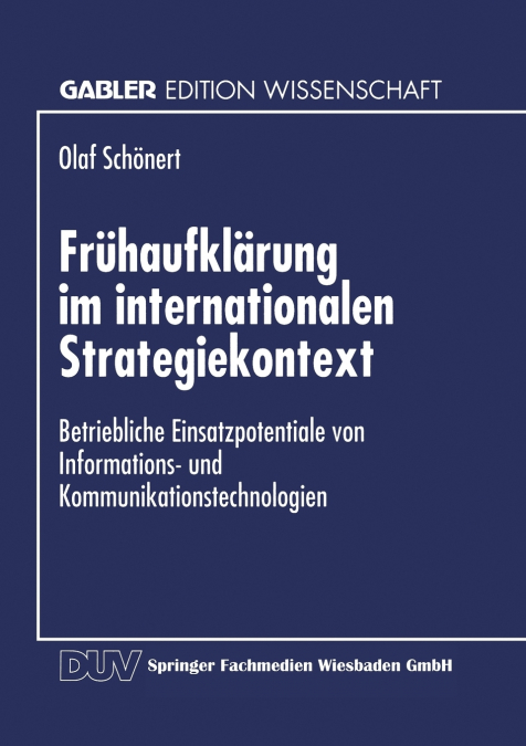 Frühaufklärung im internationalen Strategiekontext