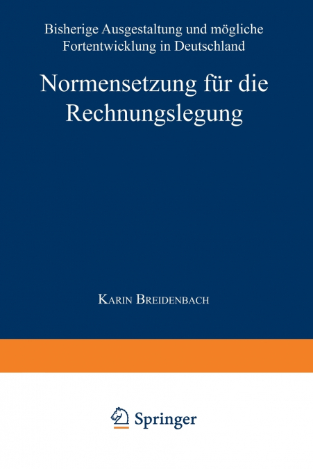 Normensetzung für die Rechnungslegung