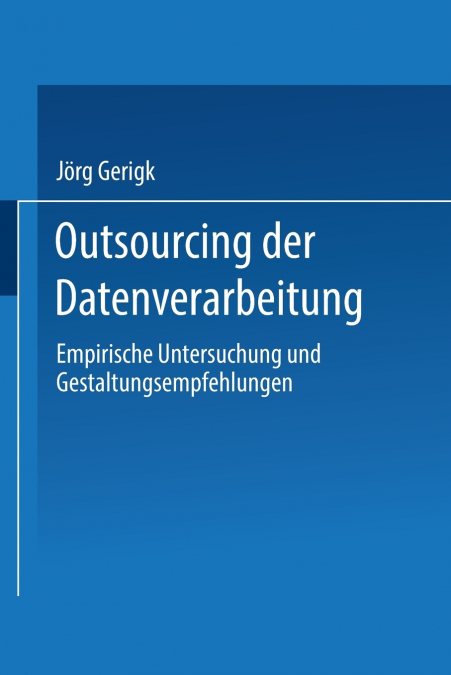 Outsourcing Der Datenverarbeitung