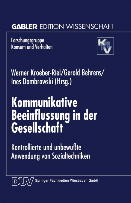 Kommunikative Beeinflussung in der Gesellschaft