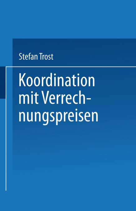 Koordination Mit Verrechnungspreisen