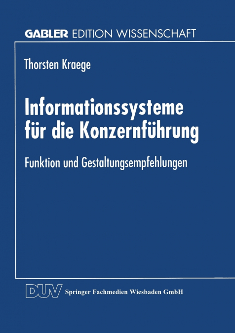 Informationssysteme für die Konzernführung