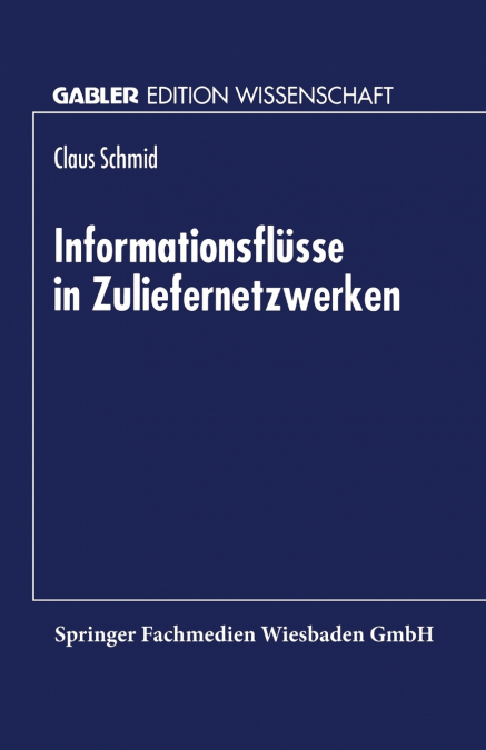 Informationsflusse in Zuliefernetzwerken