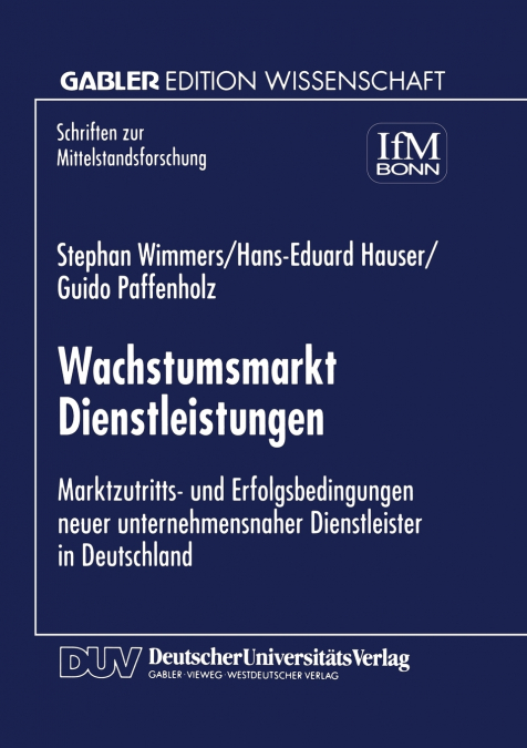 Wachstumsmarkt Dienstleistungen