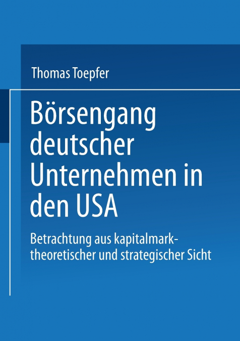 Börsengang deutscher Unternehmen in den USA