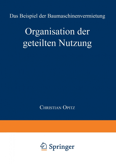 Organisation der geteilten Nutzung