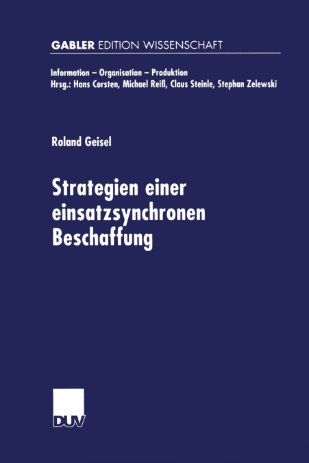 Strategien Einer Einsatzsynchronen Beschaffung