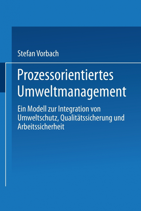 Prozessorientiertes Umweltmanagement