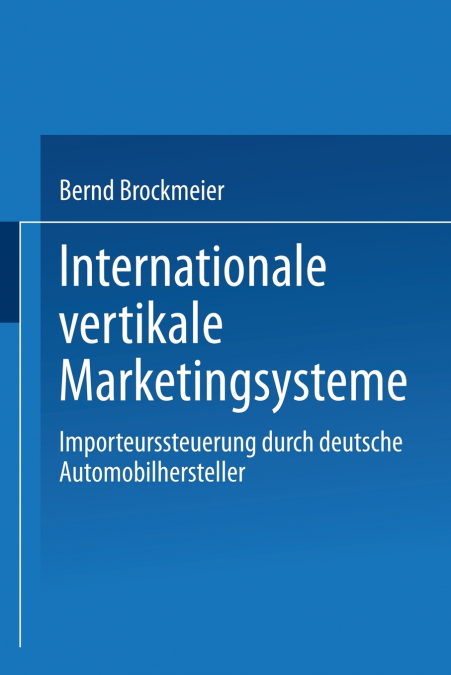 Internationale vertikale Marketingsysteme
