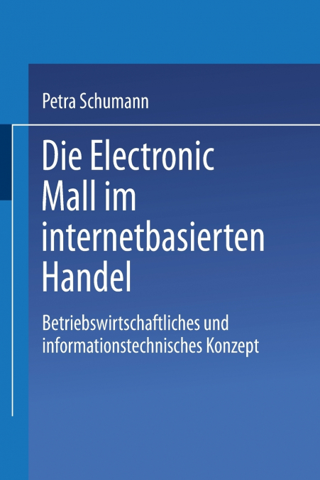 Die Electronic Mall im internetbasierten Handel