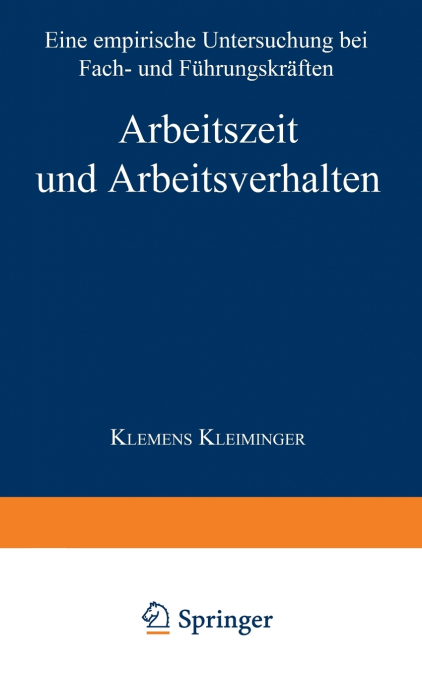 Arbeitszeit Und Arbeitsverhalten