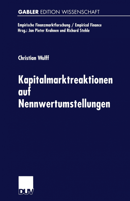 Kapitalmarktreaktionen auf Nennwertumstellungen