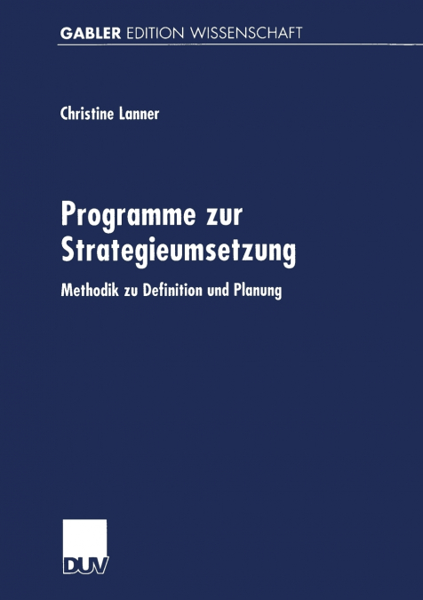 Programme zur Strategieumsetzung