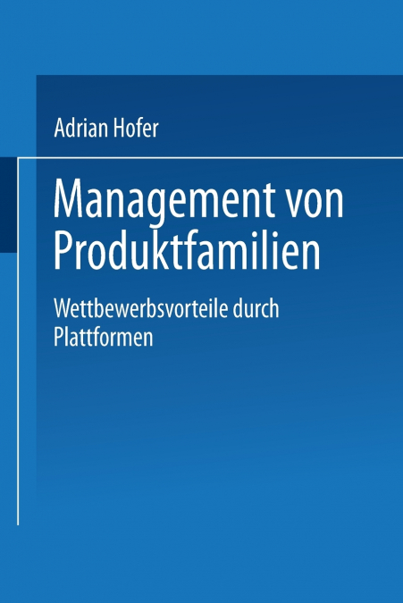Management von Produktfamilien