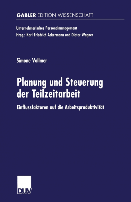 Planung Und Steuerung Der Teilzeitarbeit