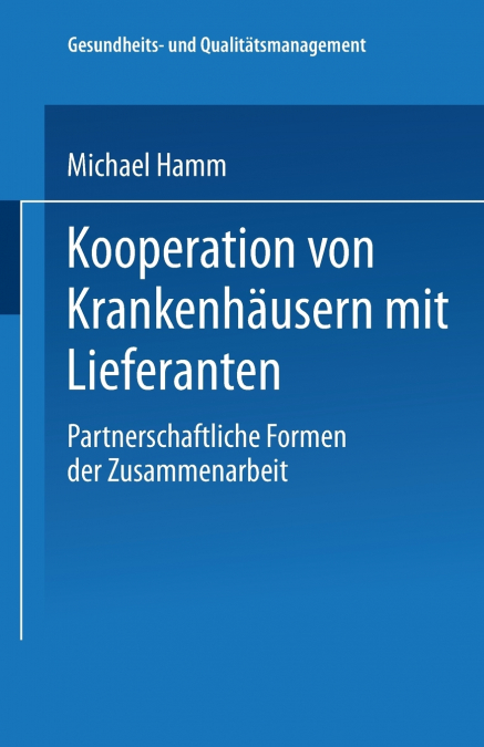 Kooperation von Krankenhäusern mit Lieferanten