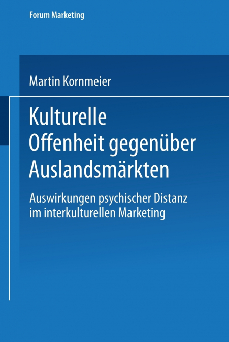 Kulturelle Offenheit gegenüber Auslandsmärkten