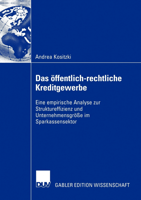 Das öffentlich-rechtliche Kreditgewerbe